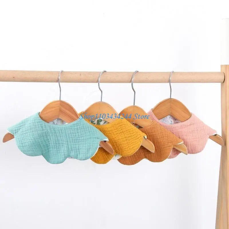 6-layer Baby Bib for Newborns Cotton Burp Cloth Soft & Breathable Drooling Bib Infants Teething Bib for Feeding Hour - Image 5