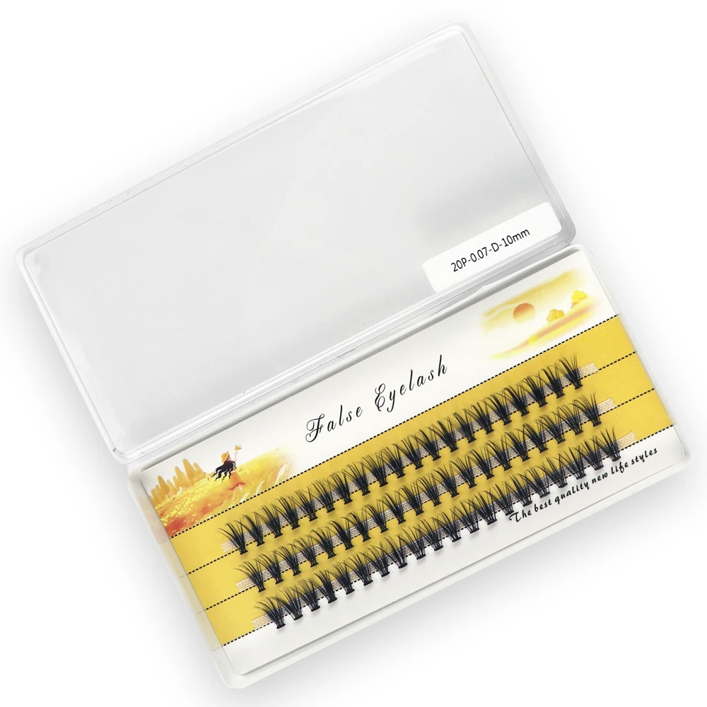 60 bundles/box 20/30/40D Individual Cluster Eyelash Extension Natural Mink Eyelashes Professional Makeup tools Lashes wholesale - Image 6