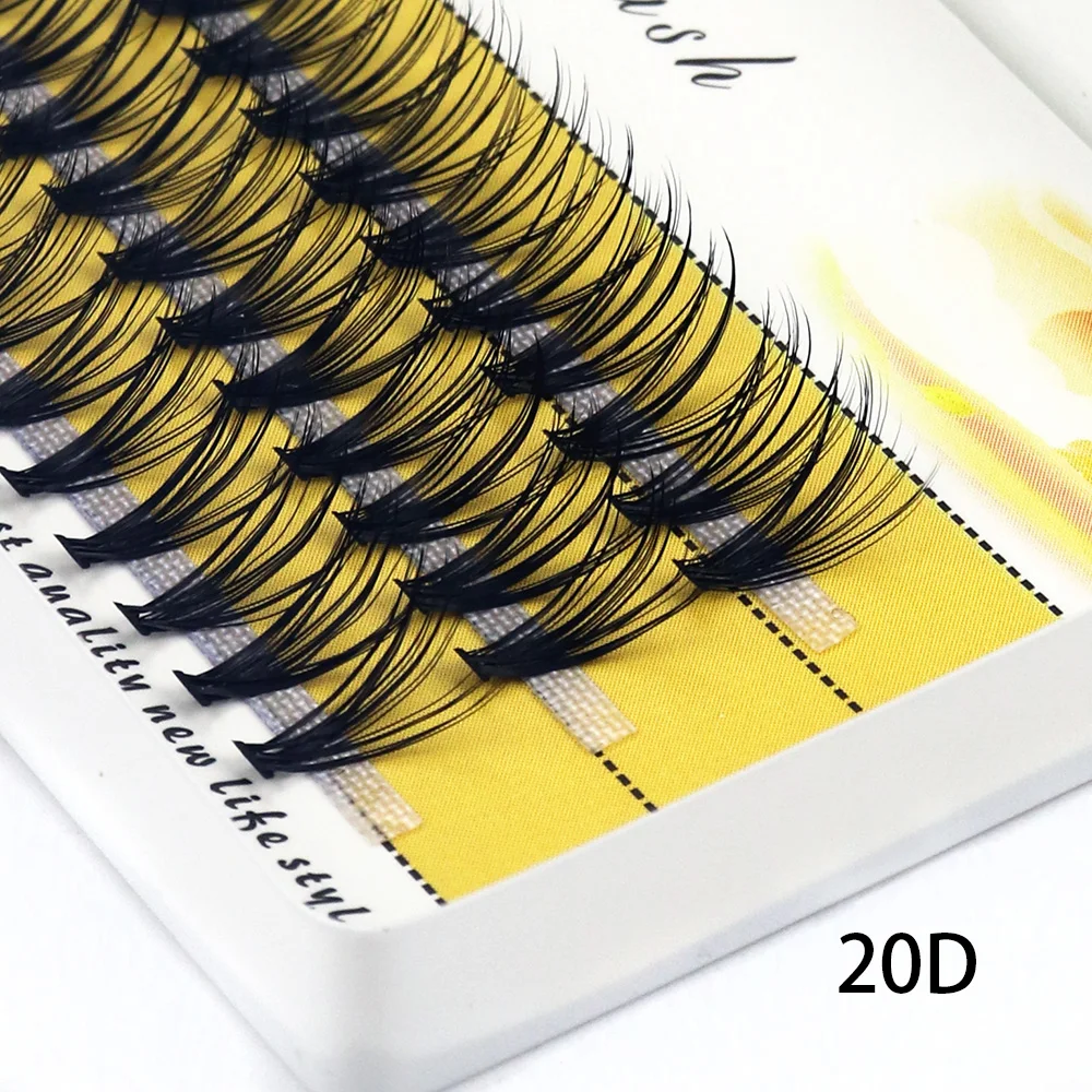 60 bundles/box 20/30/40D Individual Cluster Eyelash Extension Natural Mink Eyelashes Professional Makeup tools Lashes wholesale - Image 3