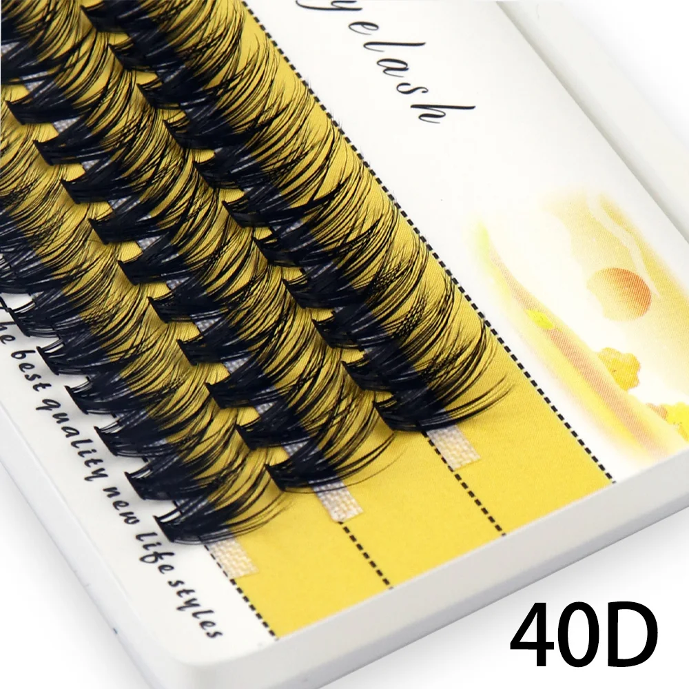 60 bundles/box 20/30/40D Individual Cluster Eyelash Extension Natural Mink Eyelashes Professional Makeup tools Lashes wholesale - Image 5