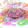 600PCS Rainbow Mega Refill Rubber Bands Bracelets Bands Party Favor Arts & Crafts, DIY Toys for Girls
