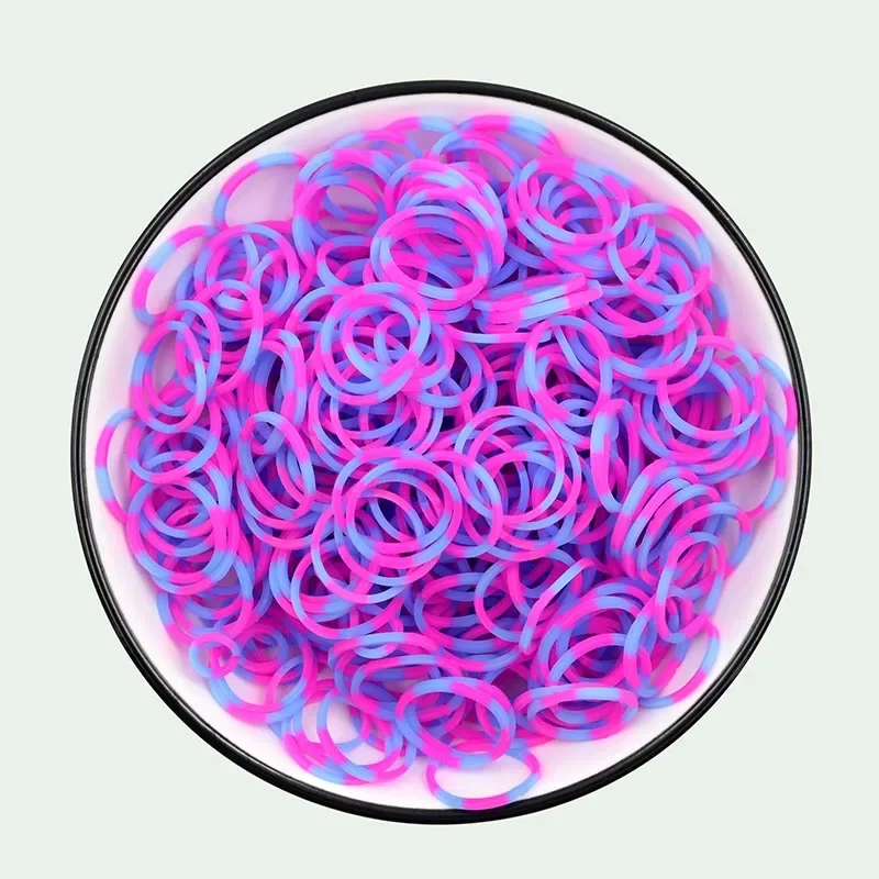 600Pcs Color Rubble Loom Bands Bracelets Kit Girl Gift Elastic Weaving Lacing Toy Craft DIY Jewelry Making Accessories Supplies - Image 5