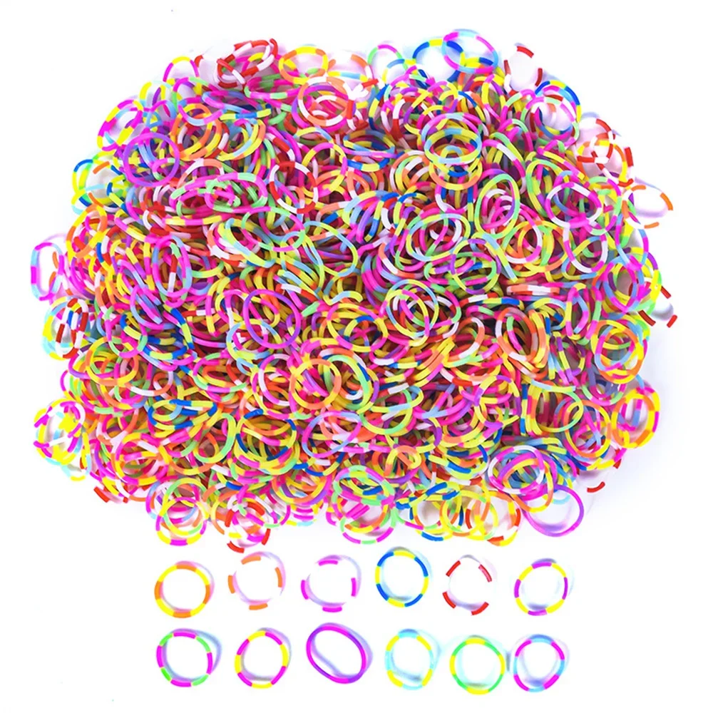 600pcs Elastic Rubber Loom Bands Wrist Woven Necklaces Bracelets For DIY Girls Children Party Toy Gift Craft Jewelry Making - Image 2