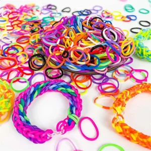 600pcs Elastic Rubber Loom Bands Wrist Woven Necklaces Bracelets For DIY Girls Children Party Toy Gift Craft Jewelry Making