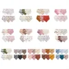 6pcs Infant Feeding Bib Breathable Cotton Soft Bib for Toddlers Newborns Cotton Drooling Apron Burp Cloths Feeding Bib