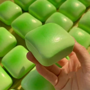 7Style Squishy Simulated Square Bread Squeeze Toy Stress Relief Slow Rising Small Toast Sensory Fidget Toys for Anxiety ADHD
