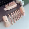 8 in 1 Portable Makeup Brush Kit with Beauty Sponge Travel Storage Case Blush Brush Makeup Brush EyeShadow Powder Brow Brush