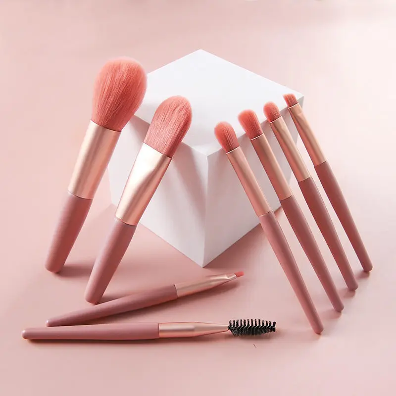 8pcs Travel Makeup Brush Set Private Label Powder Eyeshadow Foundation Blush Blender Cosmetics Makeup Tools Brush Supplies 10set - Image 4