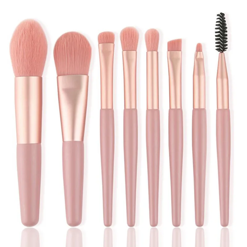 8pcs Travel Makeup Brush Set Private Label Powder Eyeshadow Foundation Blush Blender Cosmetics Makeup Tools Brush Supplies 10set - Image 5