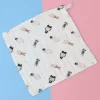 A5YC Multi Purpose Baby Feeding Bib Soft Cotton Burp Cloth Ergonomic Design 30x30cm For Active Toddler