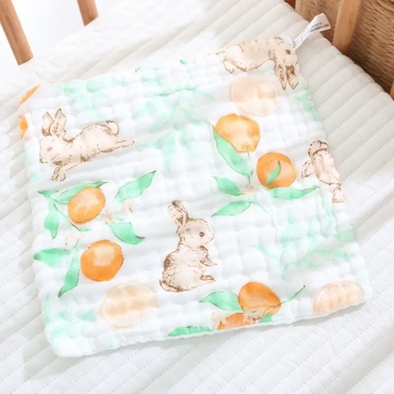 A5YC Multi Purpose Baby Feeding Bib Soft Cotton Burp Cloth Ergonomic Design 30x30cm For Active Toddler - Image 5