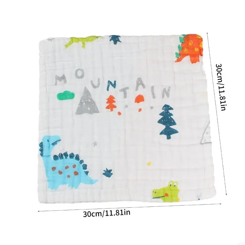 A5YC Multi Purpose Baby Feeding Bib Soft Cotton Burp Cloth Ergonomic Design 30x30cm For Active Toddler - Image 6