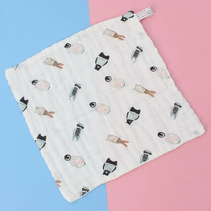 A5YC Multi Purpose Baby Feeding Bib Soft Cotton Burp Cloth Ergonomic Design 30x30cm For Active Toddler