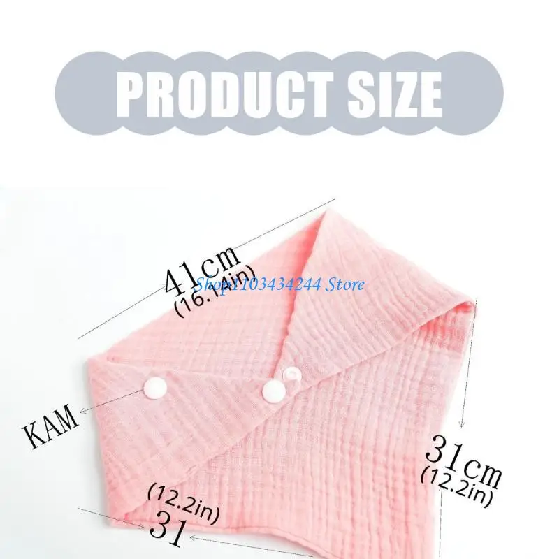 Absorbent Infant Drooling Bib Soft Saliva Towel Burping Cloth for Teething Baby - Image 6