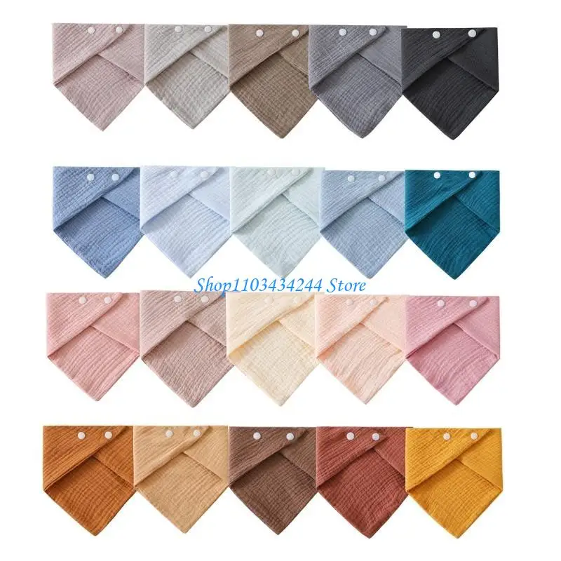 Absorbent Infant Drooling Bib Soft Saliva Towel Burping Cloth for Teething Baby - Image 4