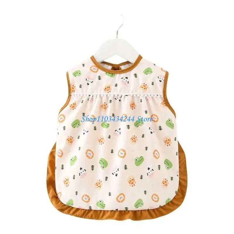 Adjustable Water Proofing Bib for Baby Comfortable Teething Bib Stain Resistant Burp Cloth for Mealtime Ages 0-4T - Image 3