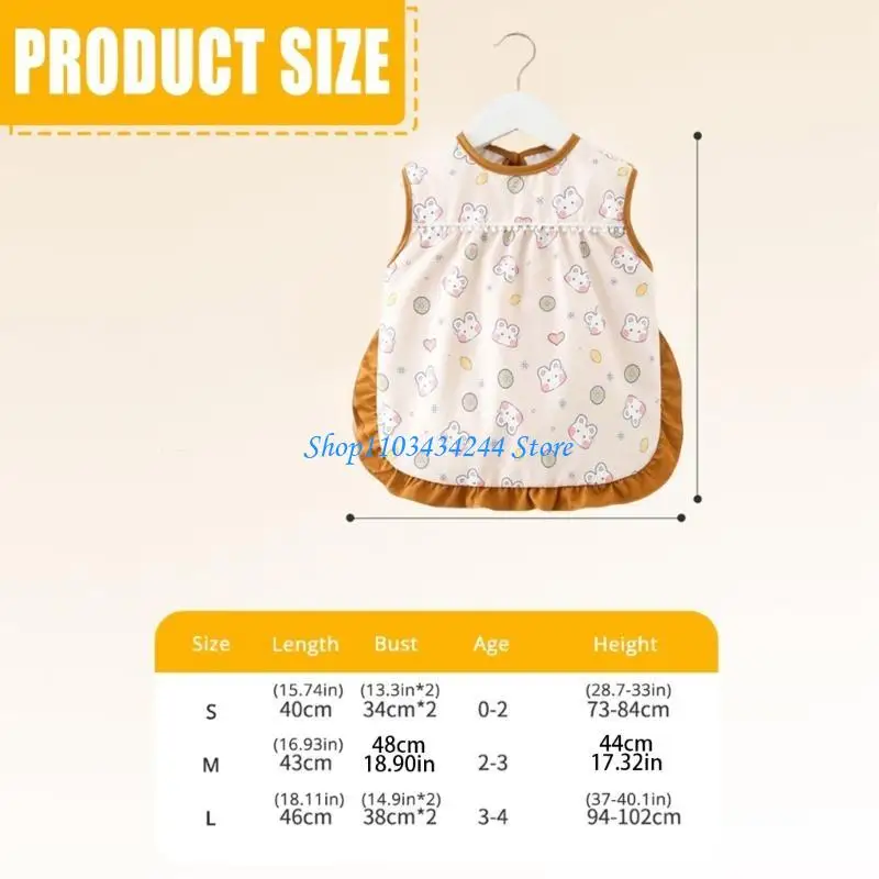 Adjustable Water Proofing Bib for Baby Comfortable Teething Bib Stain Resistant Burp Cloth for Mealtime Ages 0-4T - Image 6