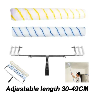 Aluminum alloy Adjustable Paint Roller Wall Painting Tools Replacements Accessory Roller Paint Brushes Wall Ceilings Alat