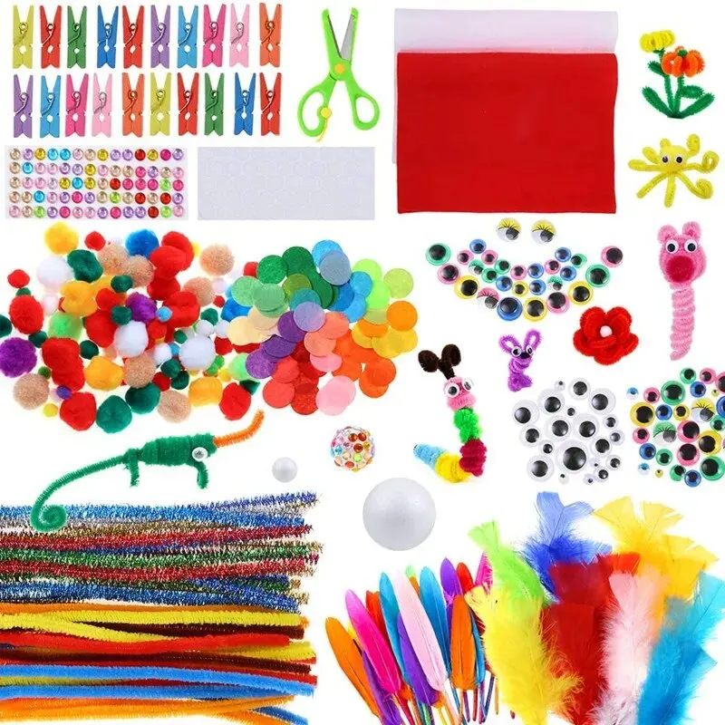 Arts and Crafts Supplies for Kids DIY Crafting School Kindergarten Homeschool Supplies Arts Set Toys for Children - Image 2