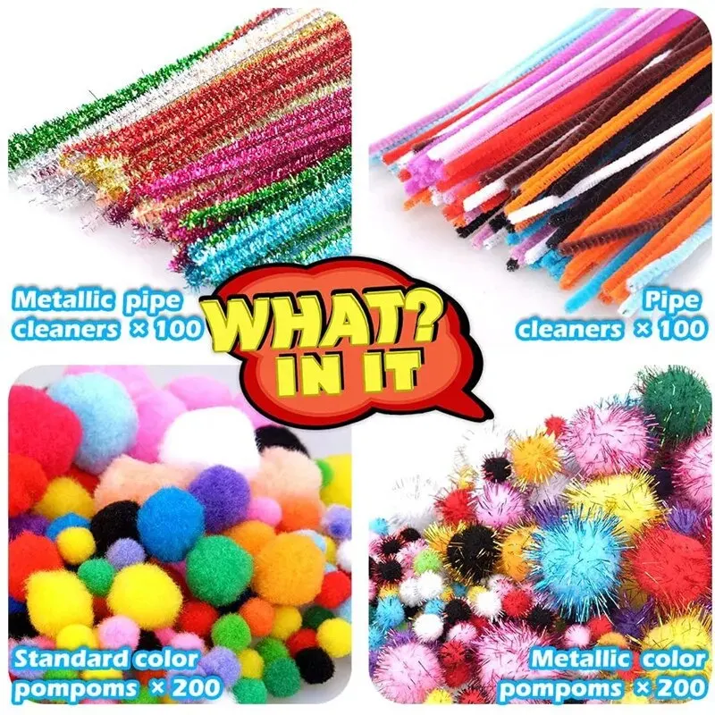 Arts and Crafts Supplies for Kids DIY Crafting School Kindergarten Homeschool Supplies Arts Set Toys for Children - Image 4