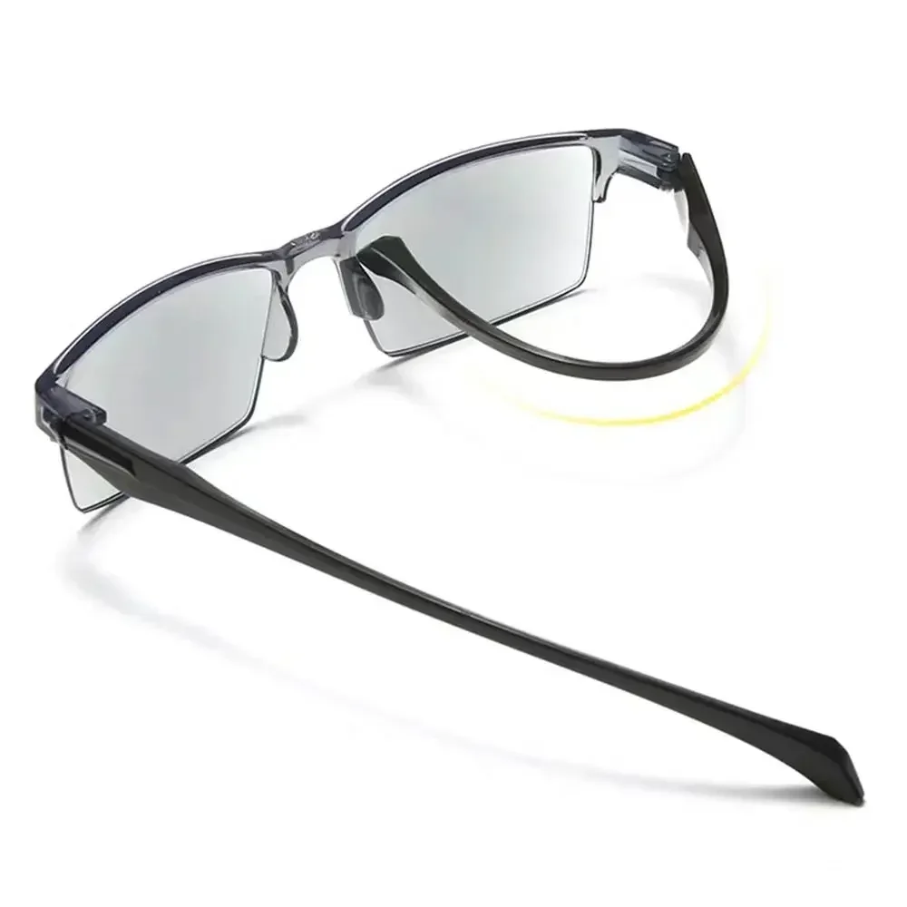 Automatic Adjustment of Degree Rimless Reading Glasses Anti Blue Light Bifocal Far Near Magnification Eyewear Presbyopic Glasses - Image 3