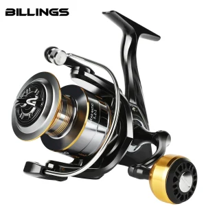 BILLINGS Spinning Reel 12KG Max Drag Spinning Fishing Reels with All Metal Spool 1000-7000 Series 5.2:1 Gear Ratio for SaltFresh