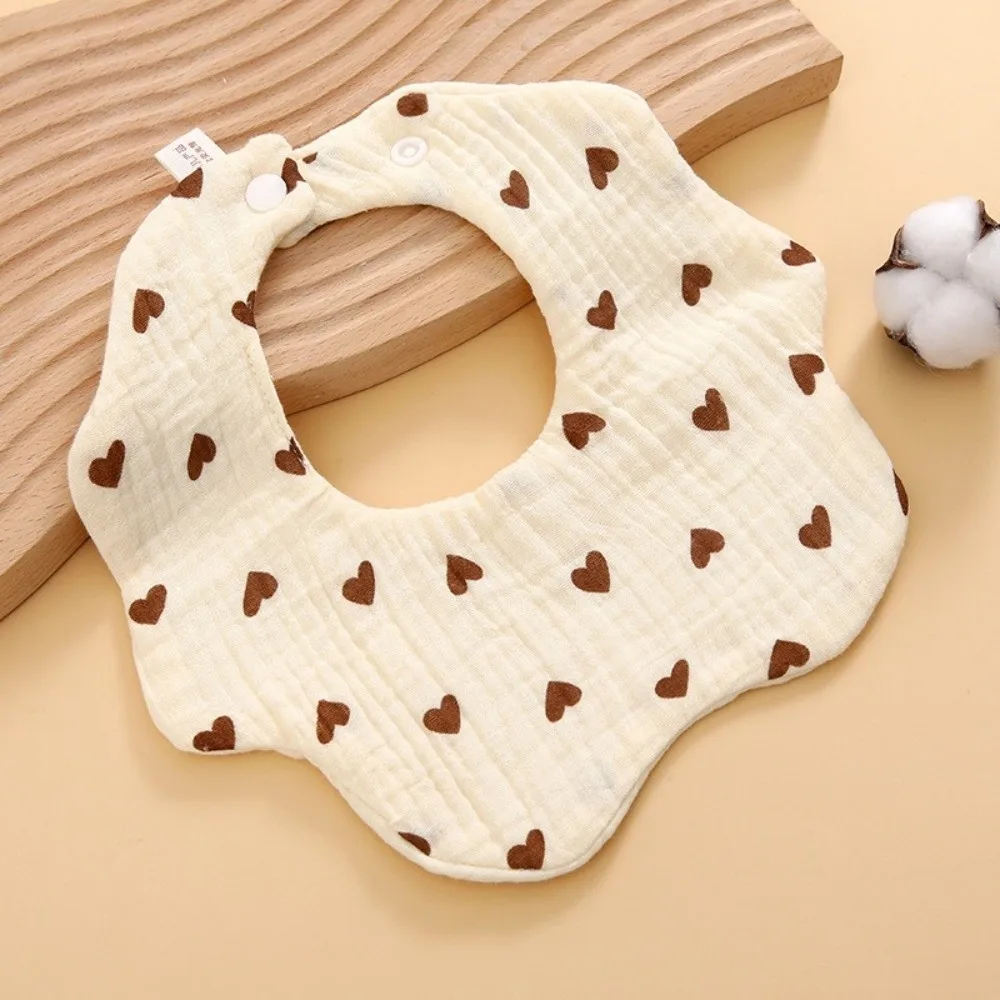 Babies Accessories 6 Layer Cotton Bib Waterproof Cartoon Saliva Towel Soft Feeding Bib Newborn - Image 3