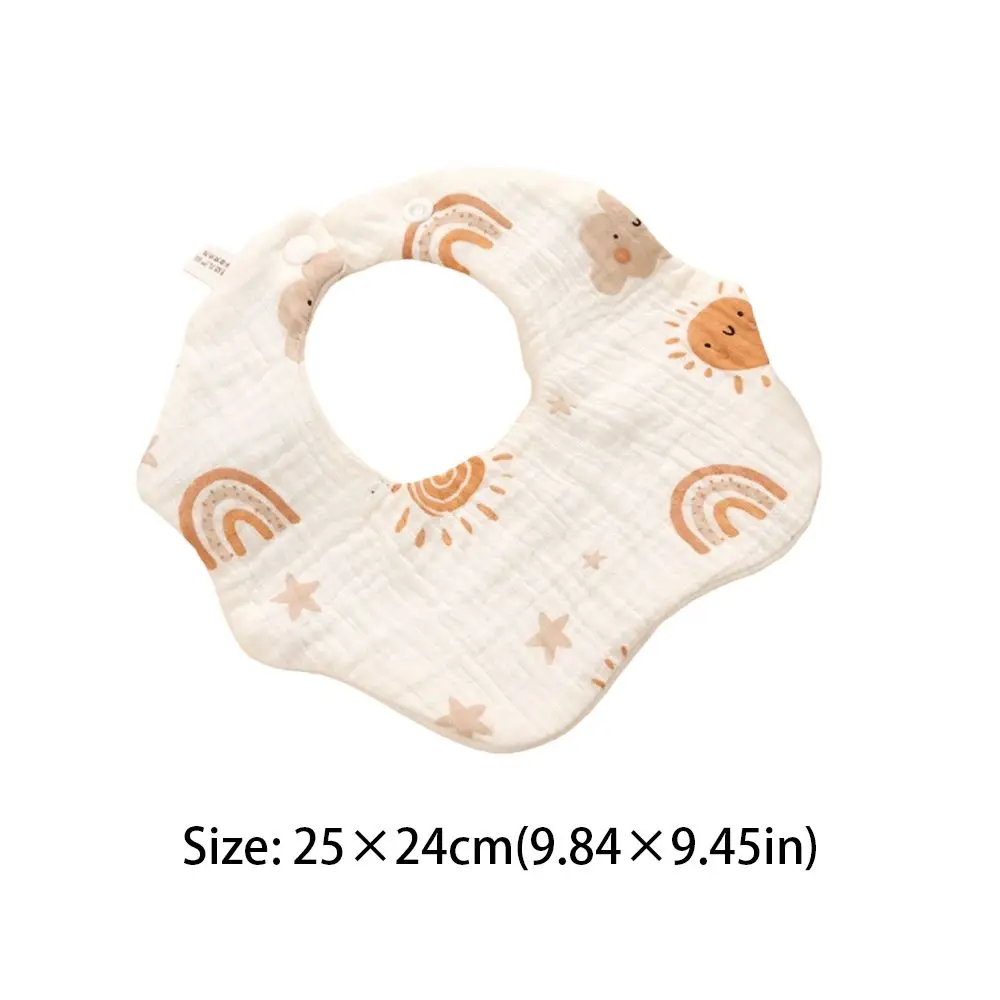 Babies Accessories 6 Layer Cotton Bib Waterproof Cartoon Saliva Towel Soft Feeding Bib Newborn - Image 6