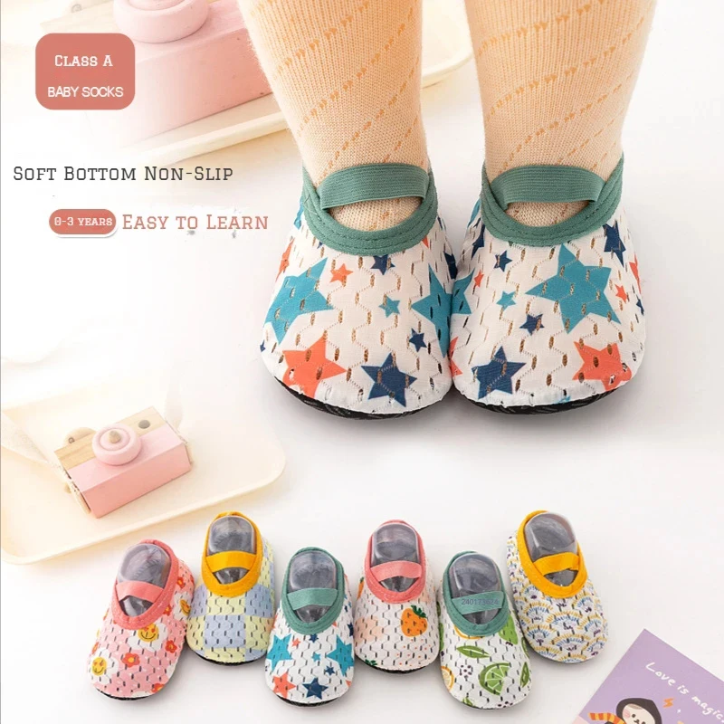 Baby Anti-slip Socks Cute Kids Slippers Newborn Warm Crib Floor Shoes with Rubber Sole Children Boy Toddler Shoes For 0-24Month - Image 3