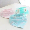 Baby Cotton Feeding Apron Triangle Bibs Girls Boys Cartoon Feeding Scarf Bib Collar Bib Burp Cloth Bandana Saliva Towel