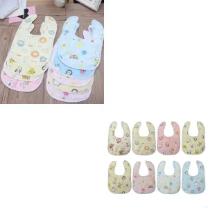 Baby Cotton Feeding Bibs Infant Scarf Kid Towel Boys Girls Bib Bandana Saliva