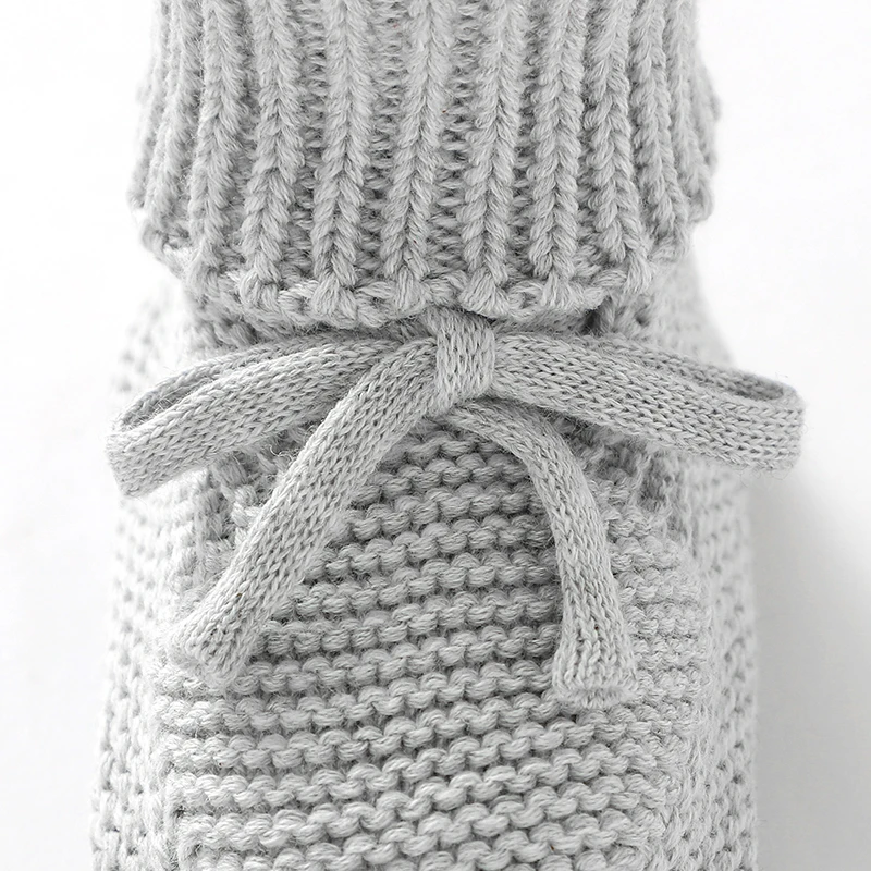 Baby First Walkers Shoes 0-18m Solid Color Knitted Newborn Boys Girls Indoor Outdoor Prewalkers Comfortable Soft Soled Non Slip - Image 4