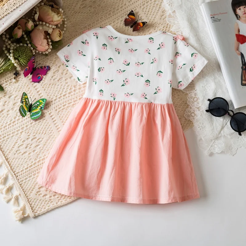 Baby Girl Dress Summer Full Print Flower Short Sleeve Girl Dress Cute Beach Baby Dress Baby Girl Clothing - Image 6