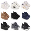 Baby Learning Walk Shoes, Striped PU Sports Shoes for Infants 0-18M, Soft Sole Lightweight Casual Footwear