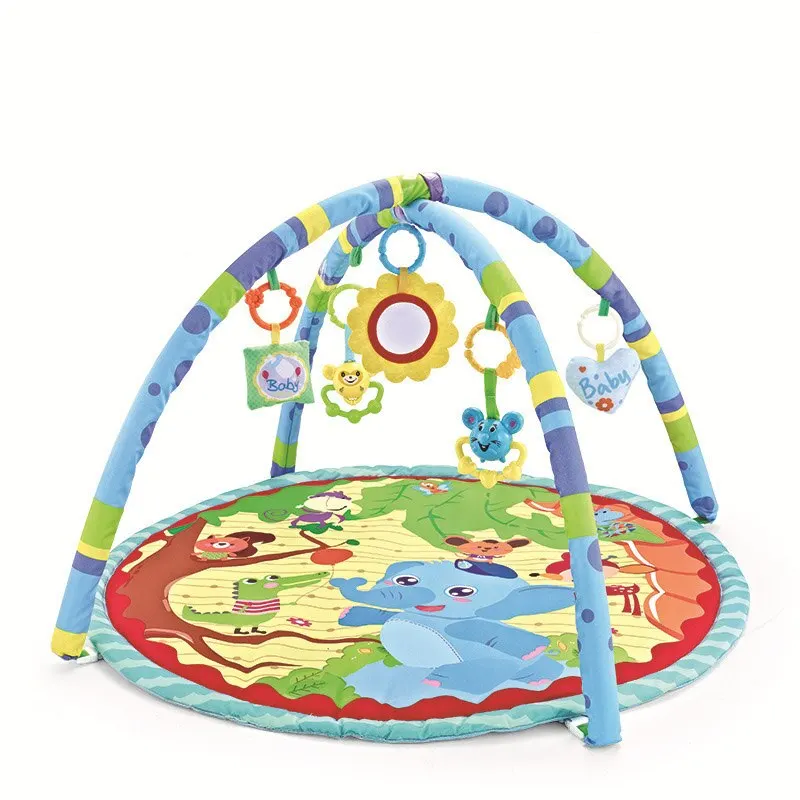 Baby Play Gym Play Mat Tummy Time Fitness Frame Activity Rack with 5 Detachable Toys Newborn Sensory Skill Development Kids Rug - Image 6