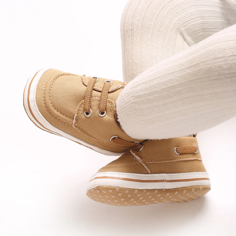 Baby Shoes Spring and Autumn 0-18M Canvas Soft and Comfortable Soft Bottom Casual Sports Shoes Learning Shoes - Image 2