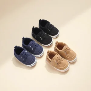 Baby Shoes Spring and Autumn 0-18M Canvas Soft and Comfortable Soft Bottom Casual Sports Shoes Learning Shoes