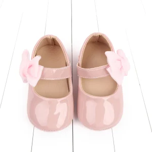 BeQeuewll Baby Girls Cute Moccasinss Sole Bowknot PU Leather Flats Shoes First Walkers Non-Slip Spring Autumn Princess Shoes