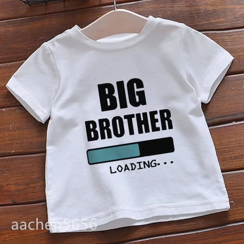 Big Brother Big Sister Kids Summer Girls & Boys Funny Tshirt Children Print T-shirt Fashion Casual Baby White Clothes - Image 3