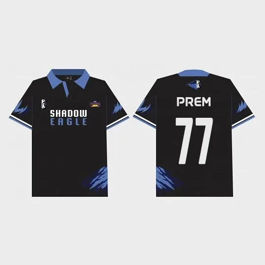 Black Blue Polo Jersey Polo Men's T-shirts Custom Name Number Claw Accent Soft Comfy Tee For Training And Casual Outfit Tshirt - Image 2