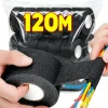 Black Electrical Fabric Tape Heat Resistant Wire Harness Bundle Insulation Auto Wiring Cloth Wrap Waterproof Cable Adhesive Tape