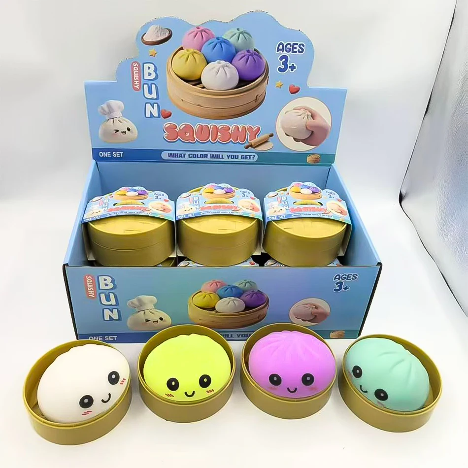 Blind Box Colorful Simulated Dumpling Squishy Relaxing Relieve Anxiety Antistress Enhance Happiness Rebound Squeeze Reliever Toy - Image 6