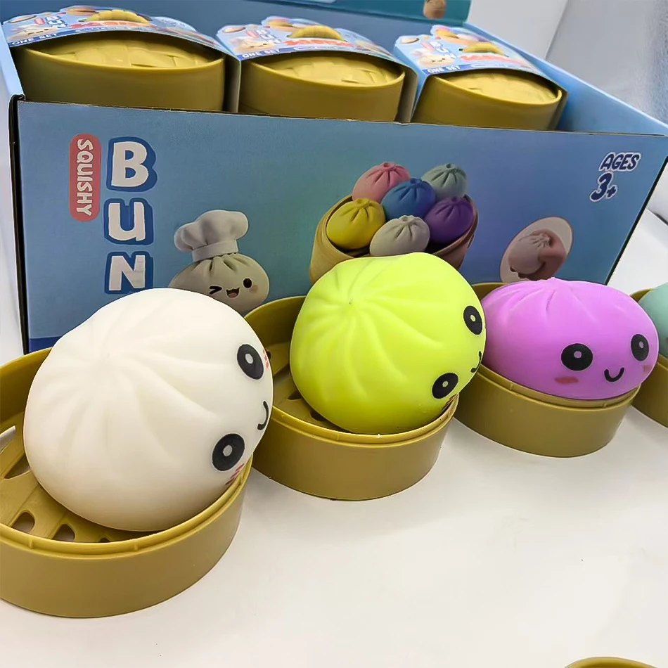 Blind Box Colorful Simulated Dumpling Squishy Relaxing Relieve Anxiety Antistress Enhance Happiness Rebound Squeeze Reliever Toy - Image 4