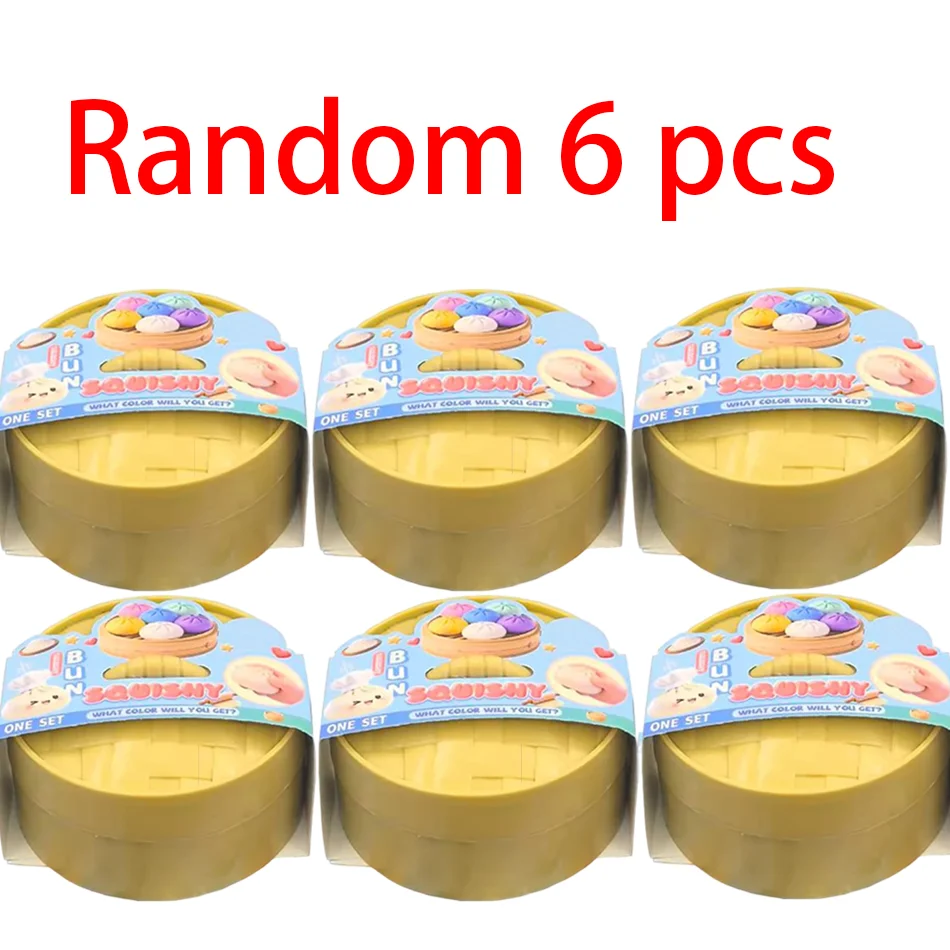 Blind box Colorful Simulated Dumpling Squishy Relaxing Relieve Anxiety Antistress Enhance Happiness Rebound Squeeze Reliever Toy - Image 3