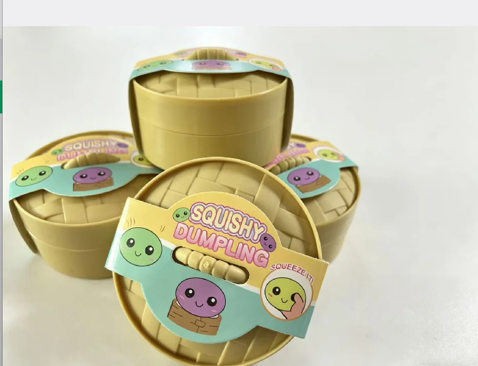 Blind box Colorful Simulated Dumpling Squishy Relaxing Relieve Anxiety Antistress Enhance Happiness Rebound Squeeze Reliever Toy - Image 6