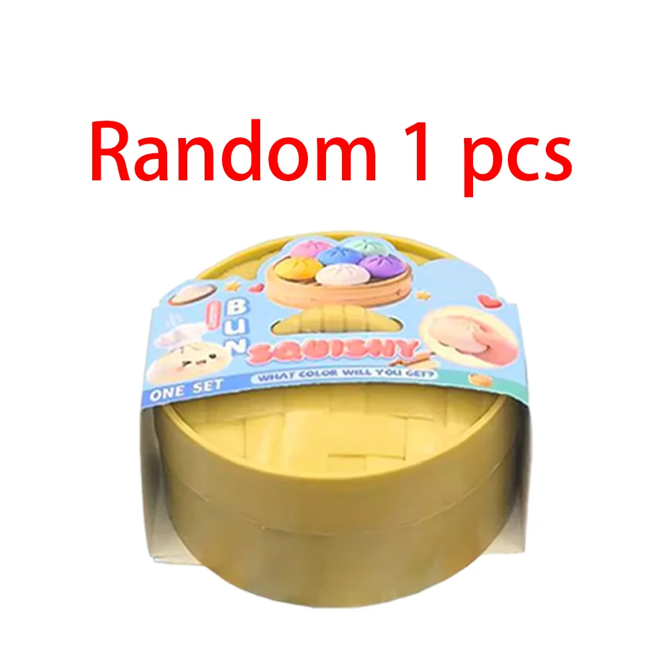 Blind box Colorful Simulated Dumpling Squishy Relaxing Relieve Anxiety Antistress Enhance Happiness Rebound Squeeze Reliever Toy - Image 4