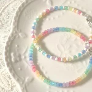 Bohemian Style Bracelet Colorful Beaded Bracelet For Women Girls Simple Sweet Versatile Bracelet Jewelry Accessories Gifts