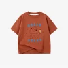 Boys Girls Lovely TShirt Fashion Casual Clothes Crewneck Tees Kids Printing Tops Children Loose Thin Tees Pure Cotton Clothing
