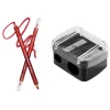 Brand Double Holes Precision Lipstick Cosmetic Pencil Sharpener For Eyebrow Lip Liner Eyeliner Pencil Girls Gift School Supplies