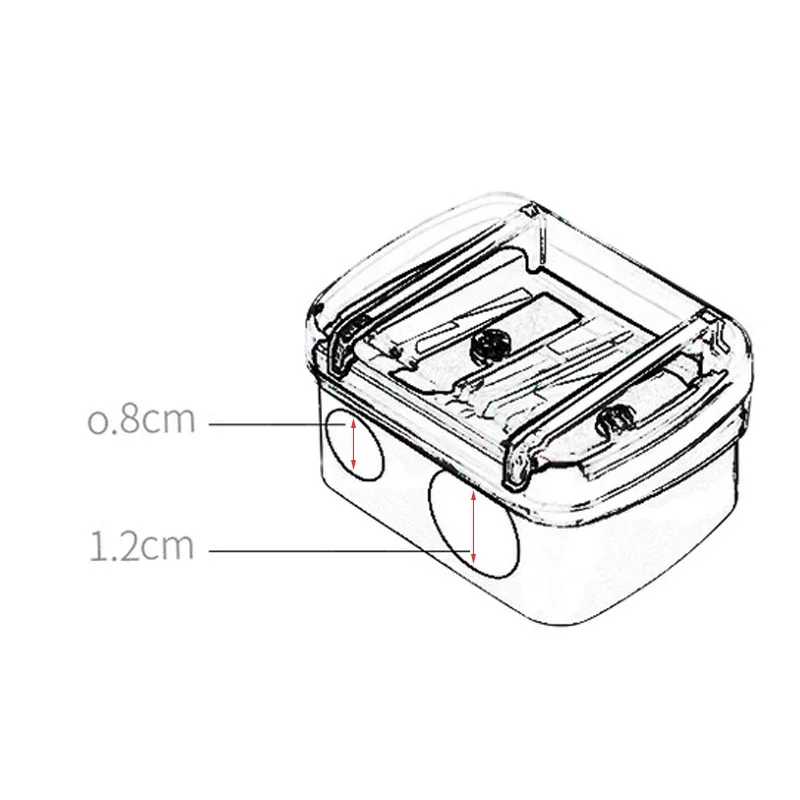 Brand Double Holes Precision Lipstick Cosmetic Pencil Sharpener For Eyebrow Lip Liner Eyeliner Pencil Girls Gift School Supplies - Image 5